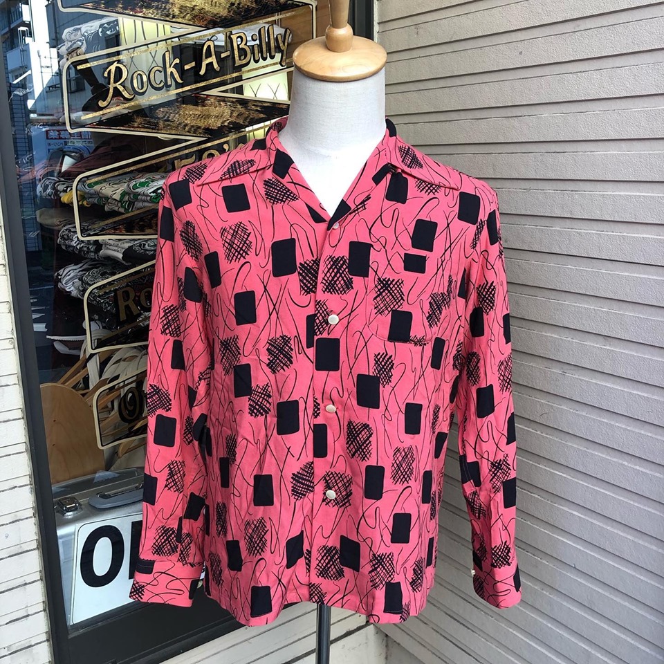 The Groovin High Vintage Style 50sBox Shirt long Sleeves 入荷 